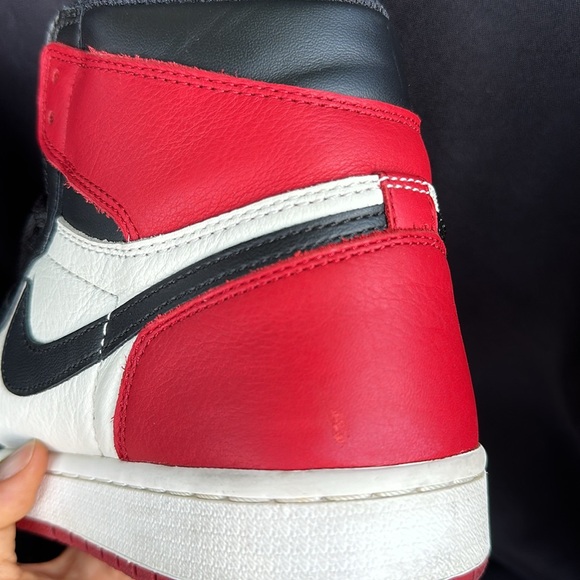 Rare Authentic Nike Air Jordan 1 Retro High Bred Toe - Picture 11 of 12
